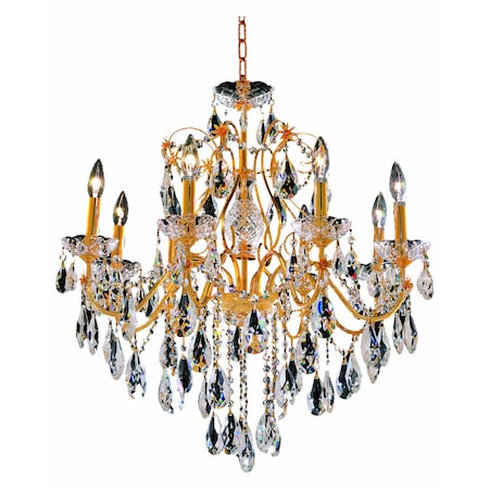 Royal Cut Clear Crystal St. Francis 8-Light